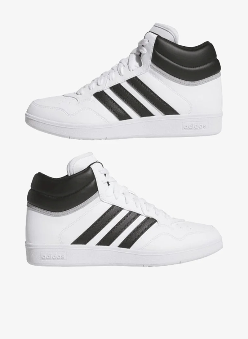 Adidas FTWWHT/CBLACK/GRETWO Hoops 4.0 Mid White Basketball Shoes  | Best Price UAE