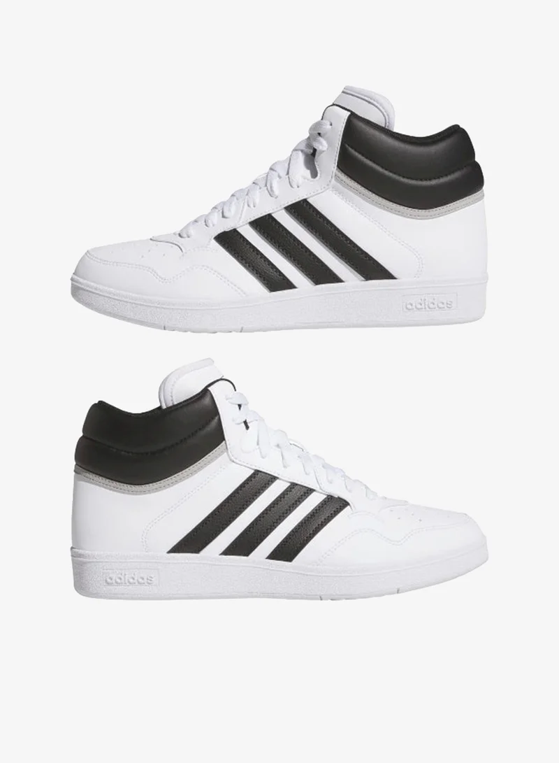 Adidas FTWWHT/CBLACK/GRETWO Hoops 4.0 Mid White Basketball Shoes  | Best Price UAE