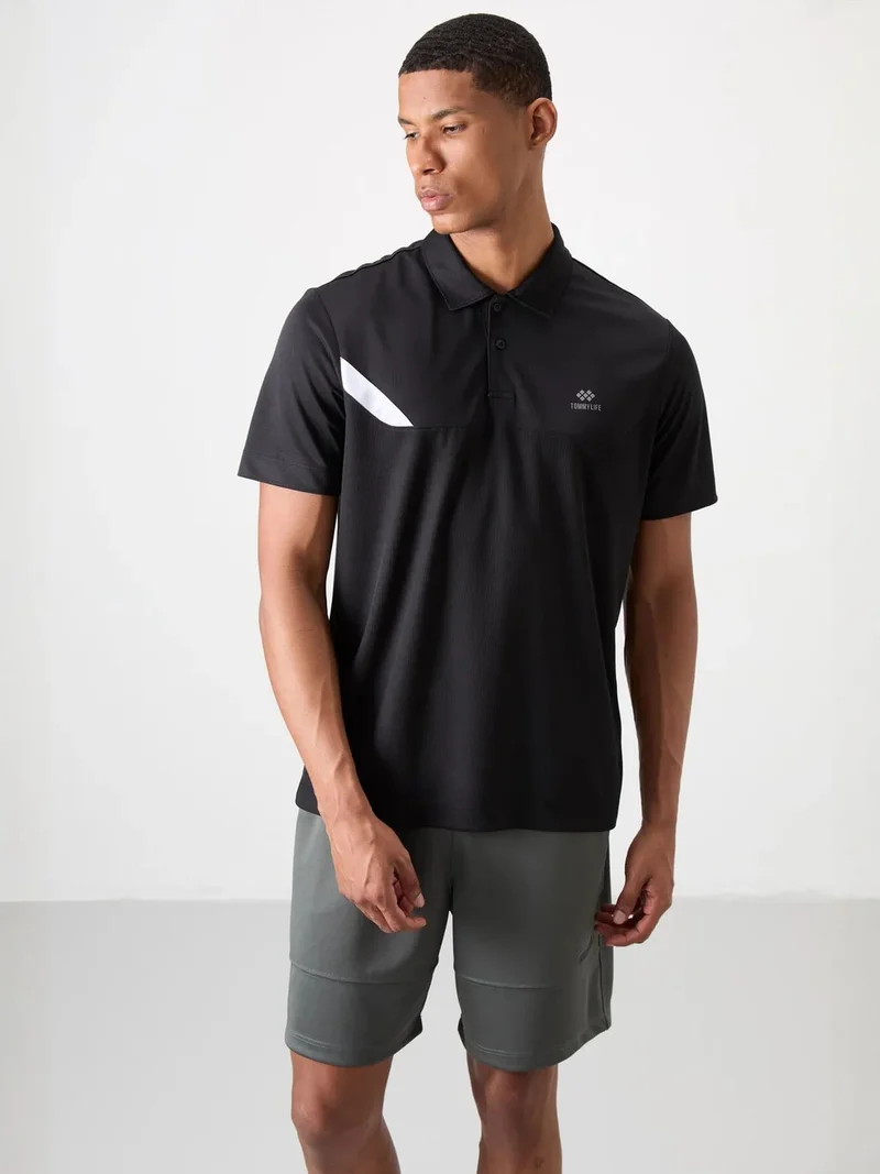 تومي لايف TOMMY Men's Polo Collar Short Sleeve T-Shirt