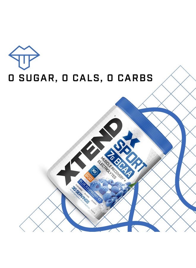 SCIVATION Xtend Sport Bcaa Powder Blue Raspberry Ice Electrolyte Powder For Recovery & Hydration With Amino Acids 30 Servings  - Image 5