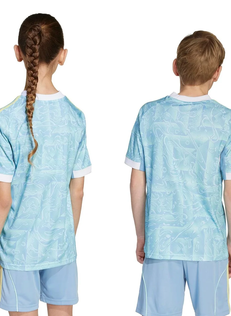Adidas Juve A Jsy Y Blue Football Jerseys For Junior 7-8Y