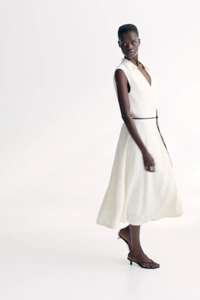 H&M Tie-belt wrap dress