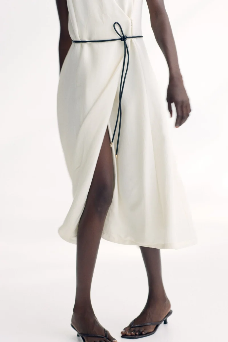 H&M Tie-belt wrap dress