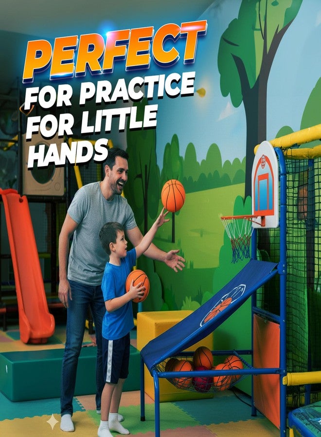 PlayBolt Size 3 Mini Basketballs (3 Pack) - 7-Inch Junior Rubber Basketball Set with Pump - Youth Beginner Kids Basketballs for Backyard Pool Parties, Arcade Games, Practice, Indoor & Outdoor Play - Image 5