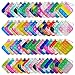 Clanam 60 Pcs Mini Pop Bubble Fidget Sensory Toys Pop Keychain Bulk Toy for Party Favor Classroom Student Prizes Easter Basket Goodie Bag Stuffers Christmas Valentine Gift for Kid - Image 3