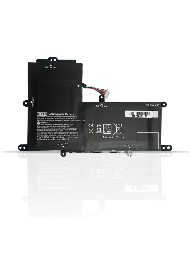 Terabyte 7.6V 37Wh PO02XL HSTNN-DB7G 823908-1C1 battery compatible for HP Stream 11-R 11-R000 11-R014WM 11-R010NR 11-R015WN 11-R015WM Pro G2 G3 Series - Image 1