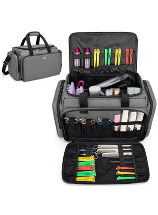 Large Capacity Hairdresser Bag with Adjustable Dividers, Travel Barber Case Holds Various Hair Cutting Tools (NO ACCESSORIES), Gray - pzsku/Z83506447FA247DE7D82BZ/45/1743532787/aa2593a8-33c9-4618-8860-b07659b278fe