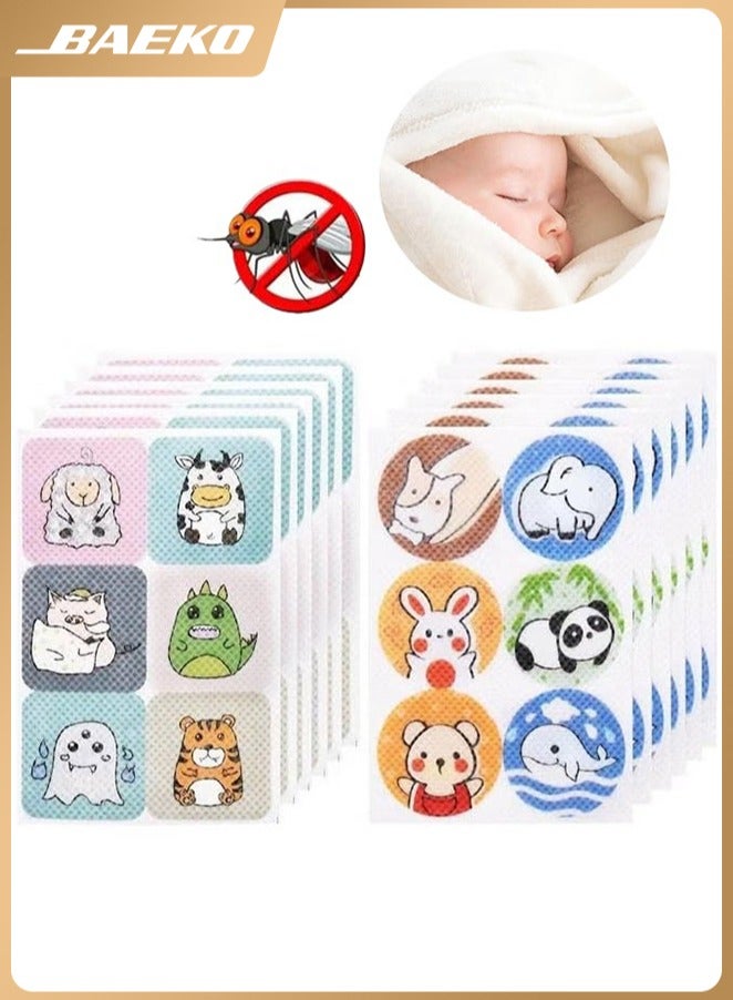 BAEKO 72 Pack Mosquito Sticker for Kids Adults,Natural Pure Essential Oil Insect Repellent Patches - Image 1