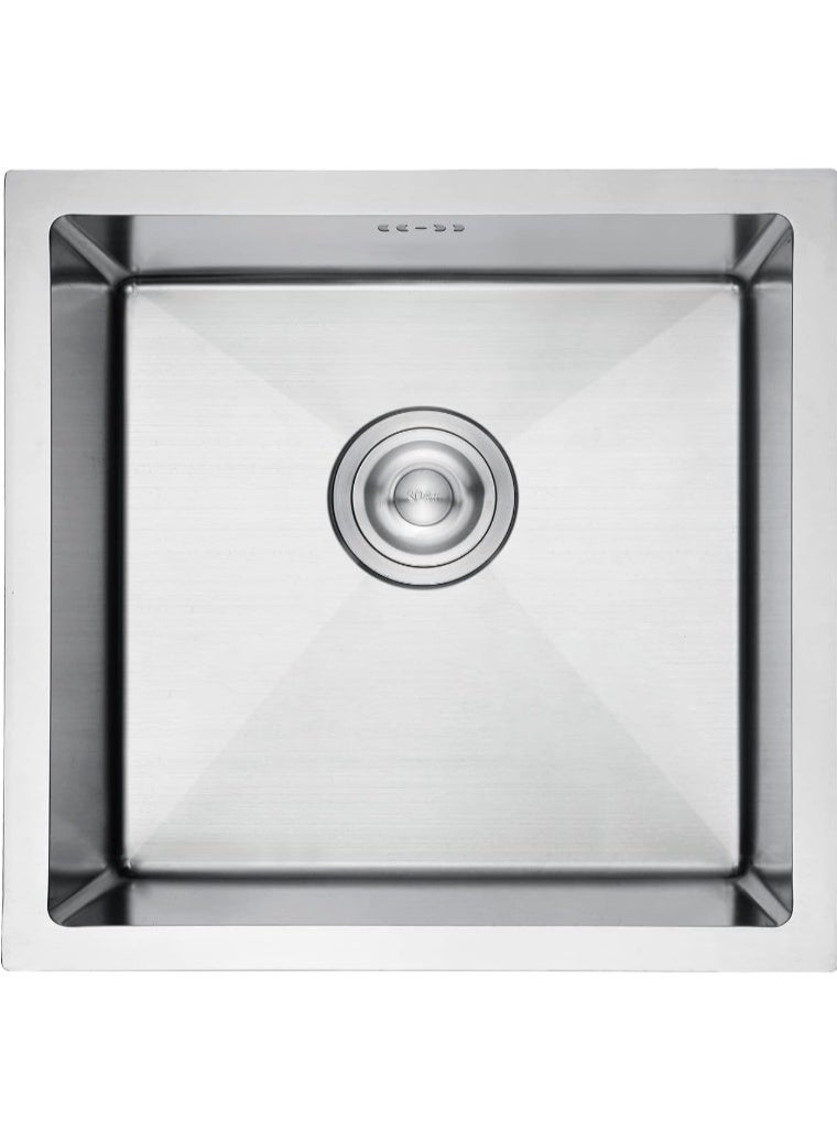ALMIFTAH Premium Stainless Steel Kitchen Sink – Single Bowl Undermount Sink with Soundproof Technology, Rust & Scratch Resistant Deep Basin for Modern Kitchens, Commercial & Home Use - Image 1