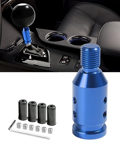SUJADE YAKEFLY Universal Gear Shift Knob AdapterAluminum Alloy Automatic Shifter Adapter Car AdapterShifter Boot Retainer Stick Connector for NonThreaded Manual M12x125 Blue 299PDTPJ001 - Image 1
