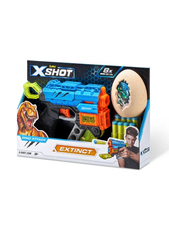 ZURU - X-Shot Dino Attack Extinct Blaster (8 Darts, 1 Egg) - Image 1