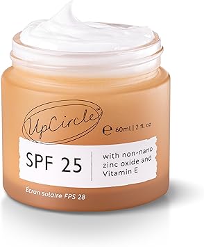 UpCircle SPF 25 Mineral Sunscreen 60ml ReefSafeNonNano Zinc Oxide and LightweightRaspberry Seed Oil Defends Against Free Radicals Glycerin To Plump Skin Face Body Vegan CrueltyFree - Image 1