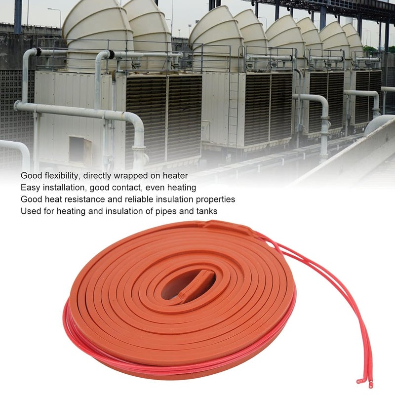 Flexible Silicone Heating Tape 120W 12V DC Tubular Good Flexibility - Image 4