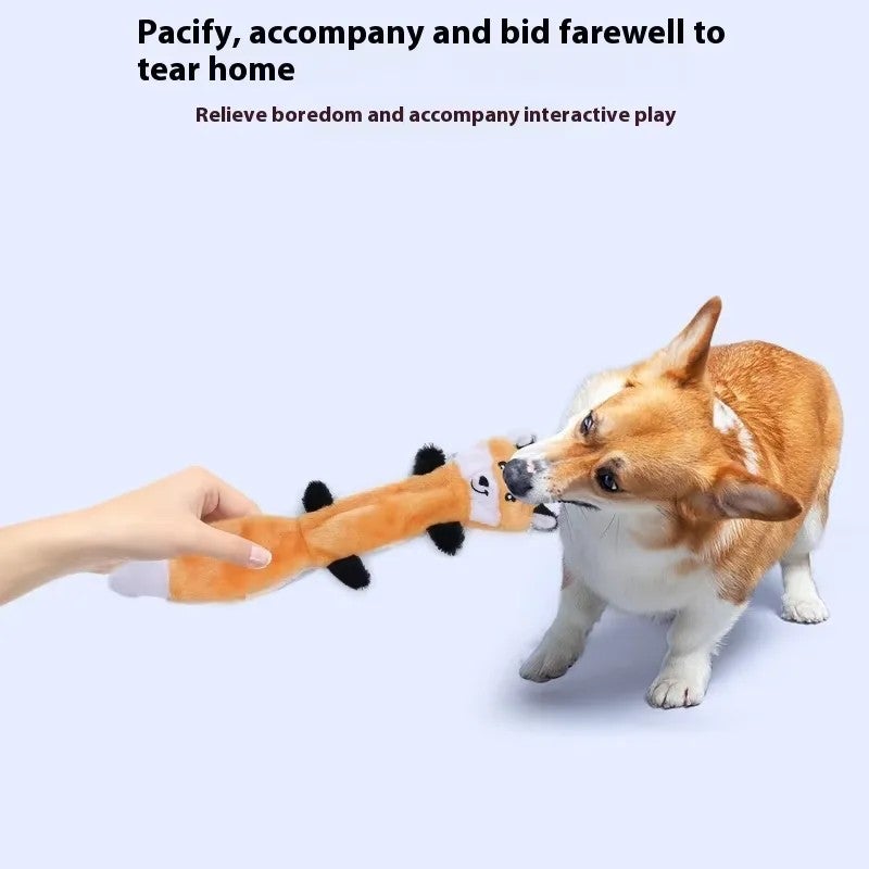 Y&D Best-Selling Unisex Interactive Plush Dog Toys with Molar Shell Chew-Resistant Animal Toys for Stress Relief Pet Supplies - Image 4