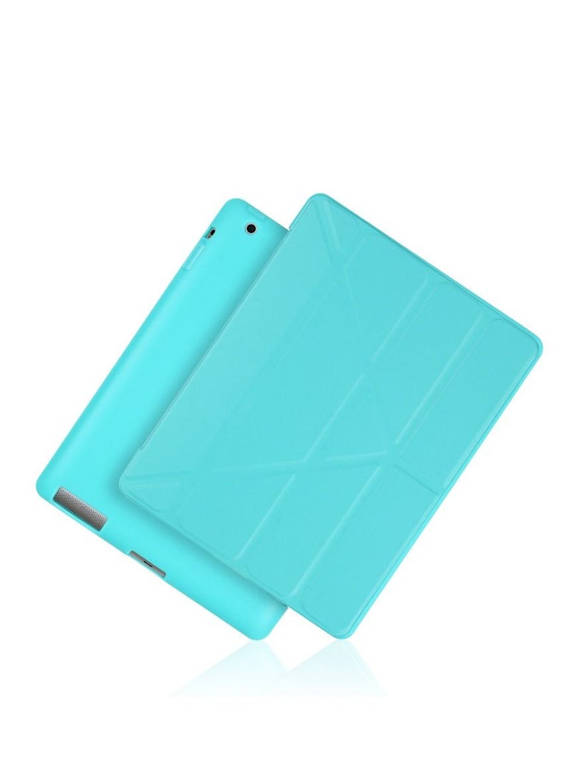 Blue iPad Multi Fold Soft Shell Protective Case