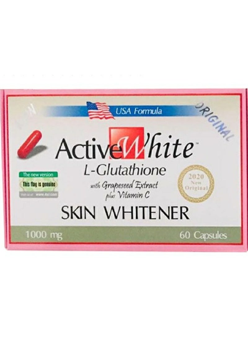 Active White L-Glutathione Capsules 60s