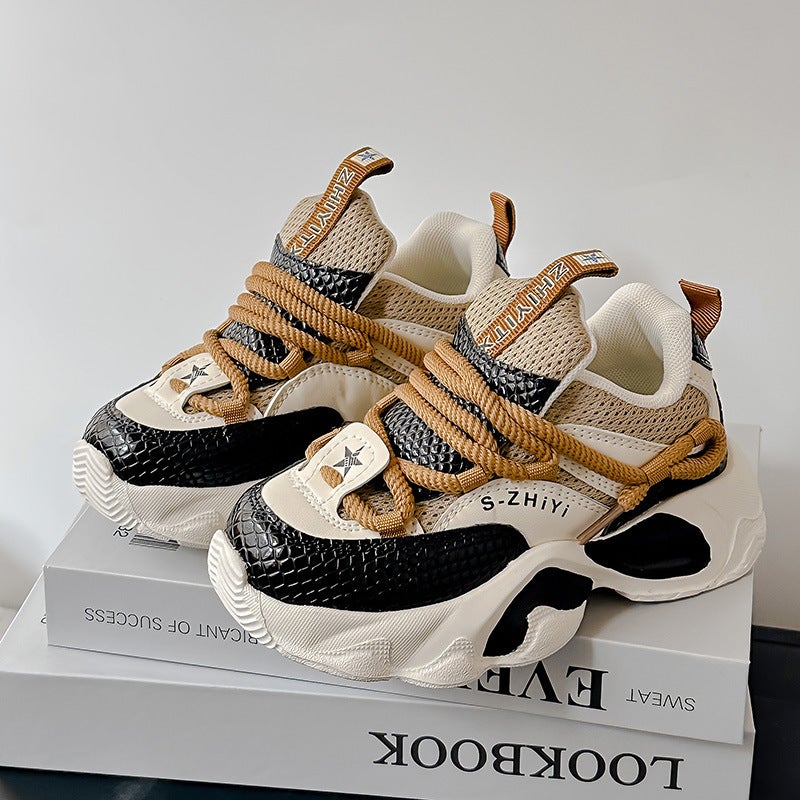 Girls' Sneaker 2025 New Fashion Western Style Casual Shoes Soft Sole Non-Slip All-Match Torre Shoes Trendy - Image 1
