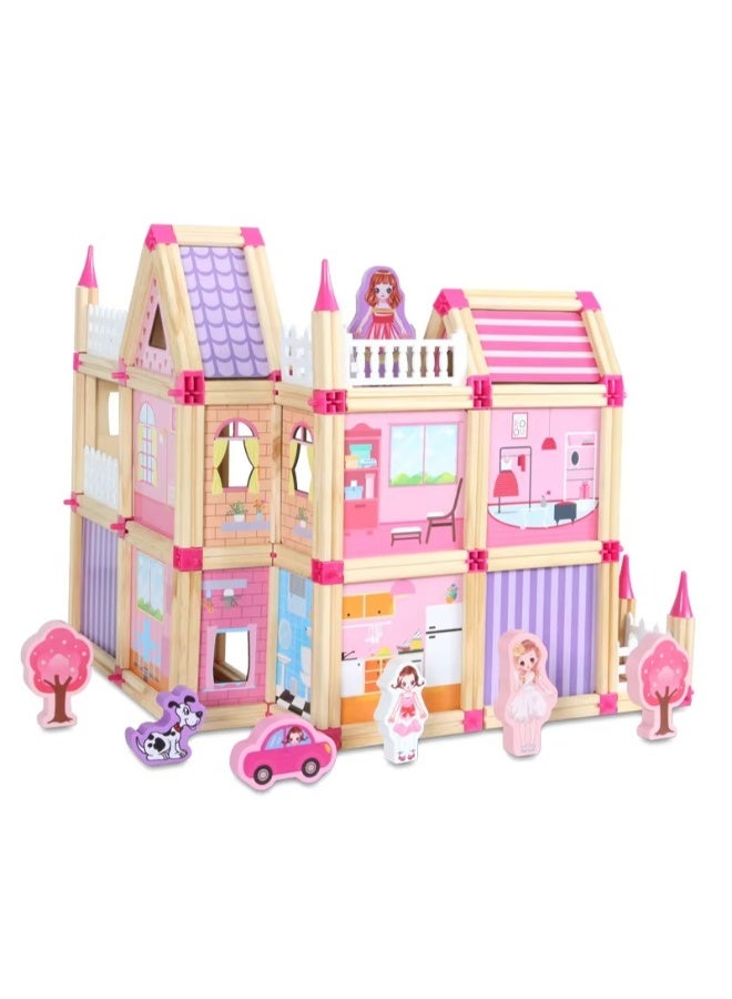 TOY GARDEN Building Blocks Toys Set 298 PCS – STEM Princess Peach Castle with 16 Models | Doll House Construction Toy for Girls | Educational Creative Play for Kids | DIY Building Blocks for Imagination, Fine Motor Skills & Learning Gift - Image 4