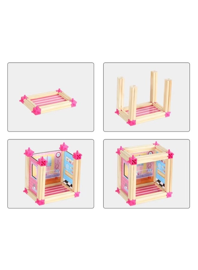TOY GARDEN Building Blocks Toys Set 298 PCS – STEM Princess Peach Castle with 16 Models | Doll House Construction Toy for Girls | Educational Creative Play for Kids | DIY Building Blocks for Imagination, Fine Motor Skills & Learning Gift - Image 5