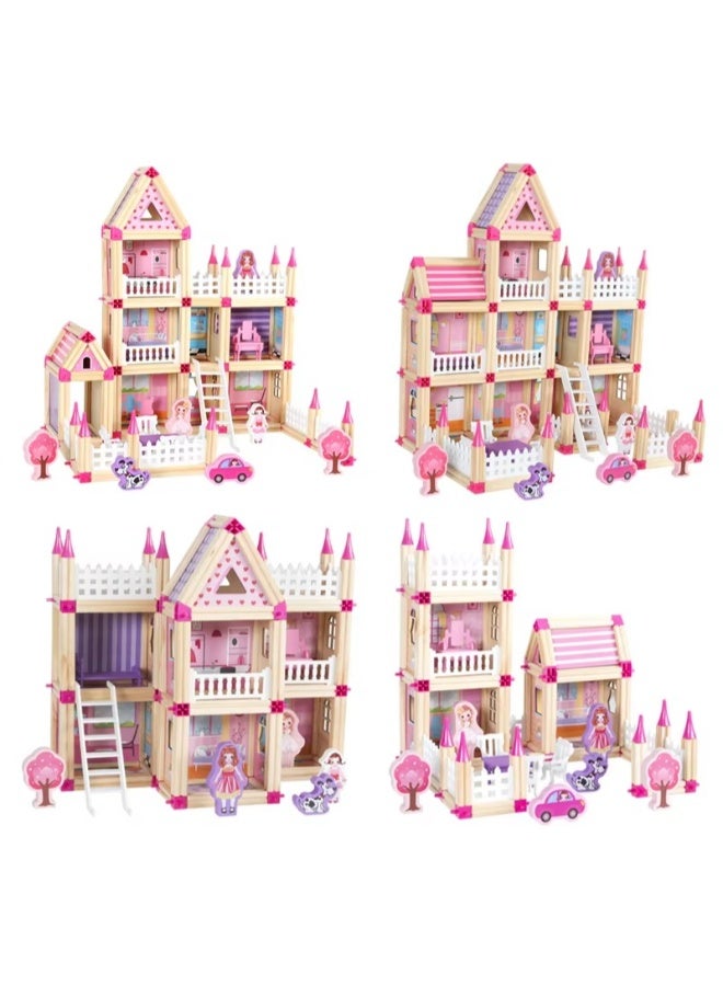 TOY GARDEN Building Blocks Toys Set 298 PCS – STEM Princess Peach Castle with 16 Models | Doll House Construction Toy for Girls | Educational Creative Play for Kids | DIY Building Blocks for Imagination, Fine Motor Skills & Learning Gift - Image 3
