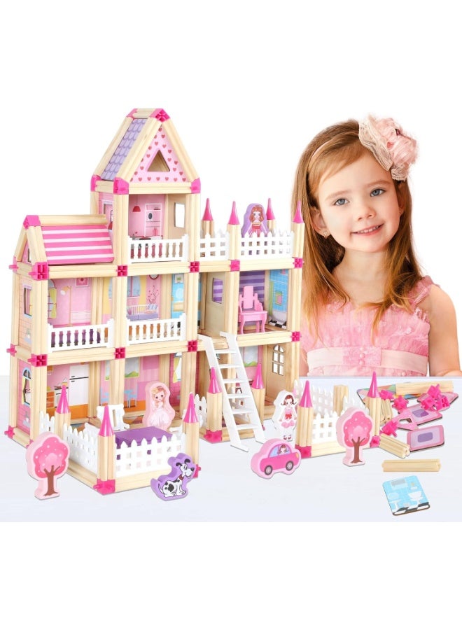 TOY GARDEN Building Blocks Toys Set 298 PCS – STEM Princess Peach Castle with 16 Models | Doll House Construction Toy for Girls | Educational Creative Play for Kids | DIY Building Blocks for Imagination, Fine Motor Skills & Learning Gift - Image 1