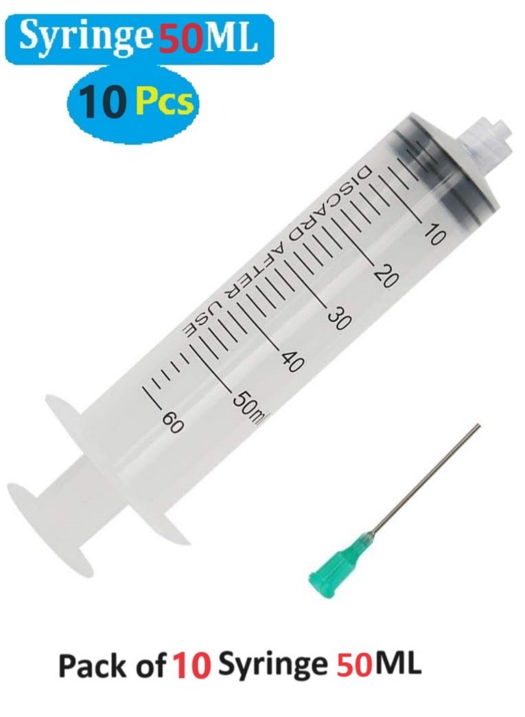 Generic Set Of 10 Piece  Medical Disposable Syringe With Needle 50 ML  - Image 1