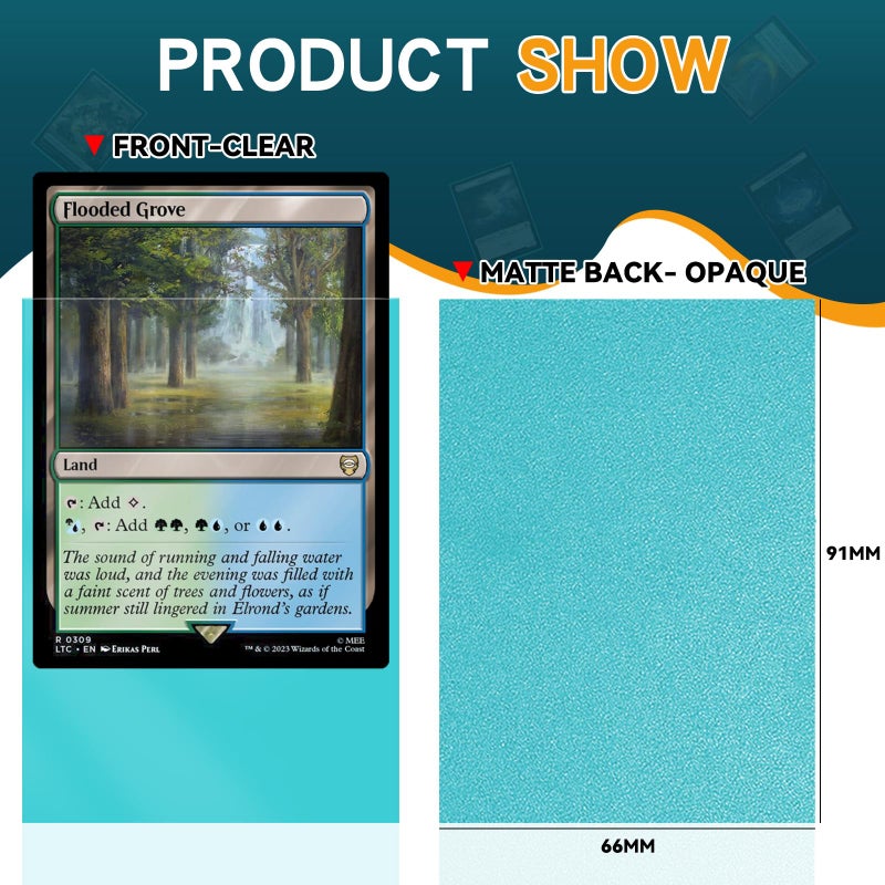 VKshop 1200 Pack Matte Trading Card Sleeves Perfect for MTG Cards,12 Colour Card Sleeves Magic The Gathering,Standard Cards Fit for Baseball,TCG,Sports Cards - Image 2