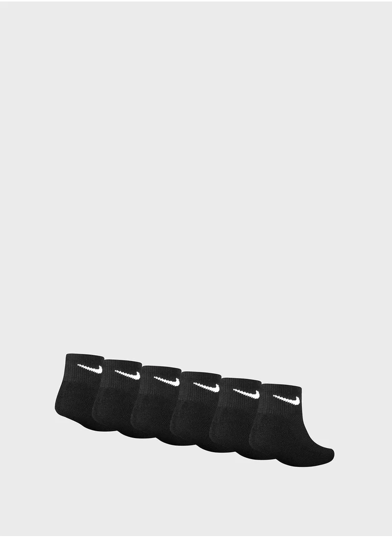 Nike 6 pack Kids Core Polyster Blend Socks