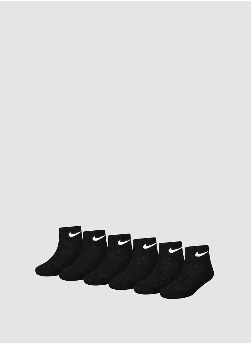Nike 6 pack Kids Core Polyster Blend Socks