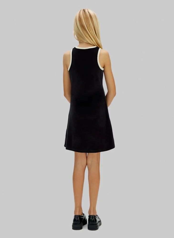 Calvin Klein Jeans Youth Logo Sleeveless Mini Shift Dress