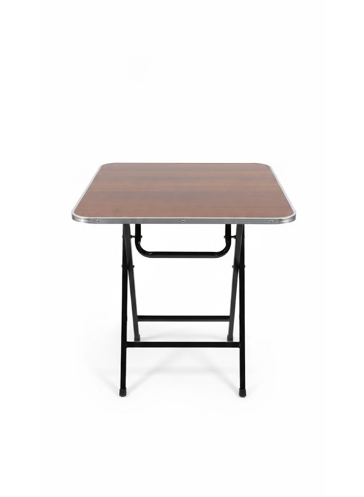 طاولة 60x60 بألوان متنوعة، مصنوعة من خشب الميلامين، وهيكل من الفولاذ، وإطار من الألومنيوم، مرنة وسهلة التخزين - Image 3