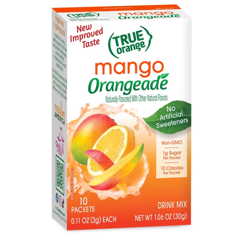 True Citrus Orange, Mango, 1.06 Oz, (Pack of 10- 0.11 oz each) - Image 1