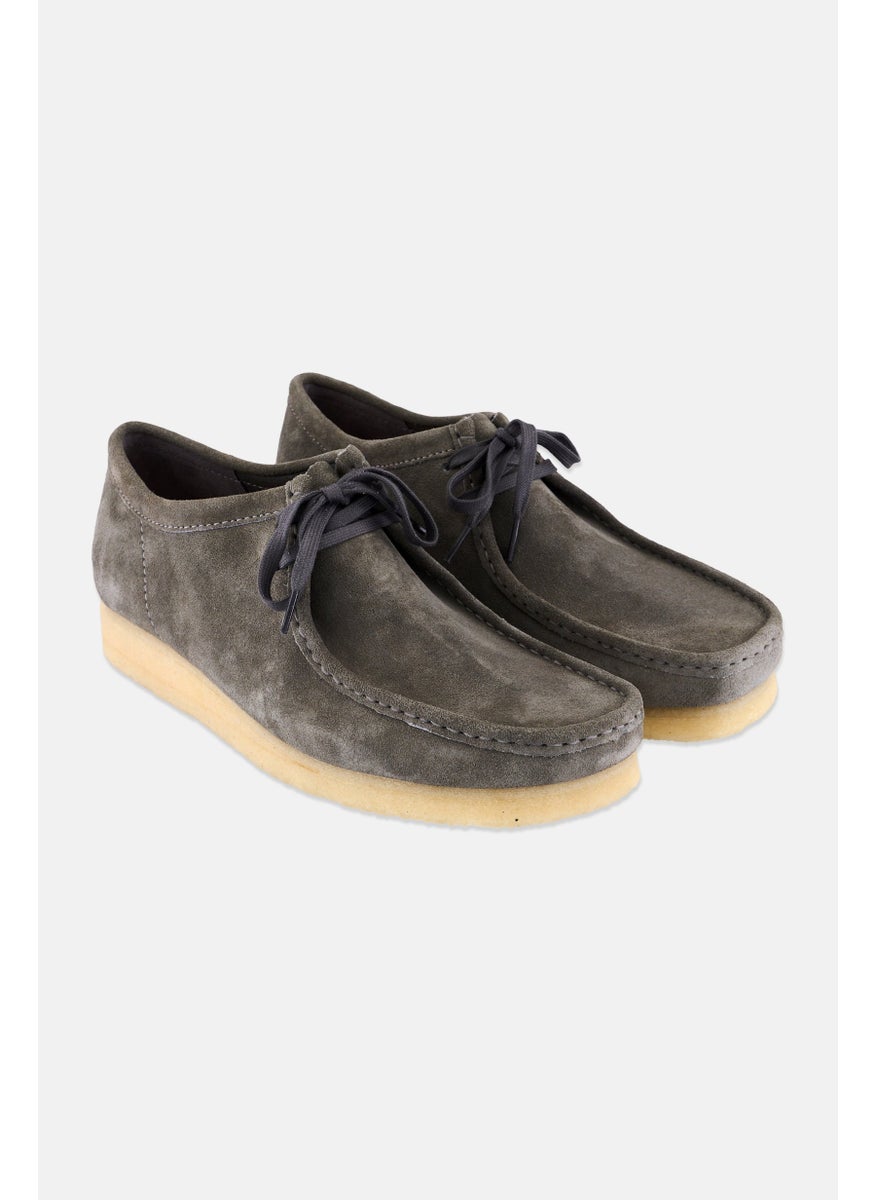 clarks Men Standard Wallabee Lace Up Casual Shoes, Grey  - Image 1