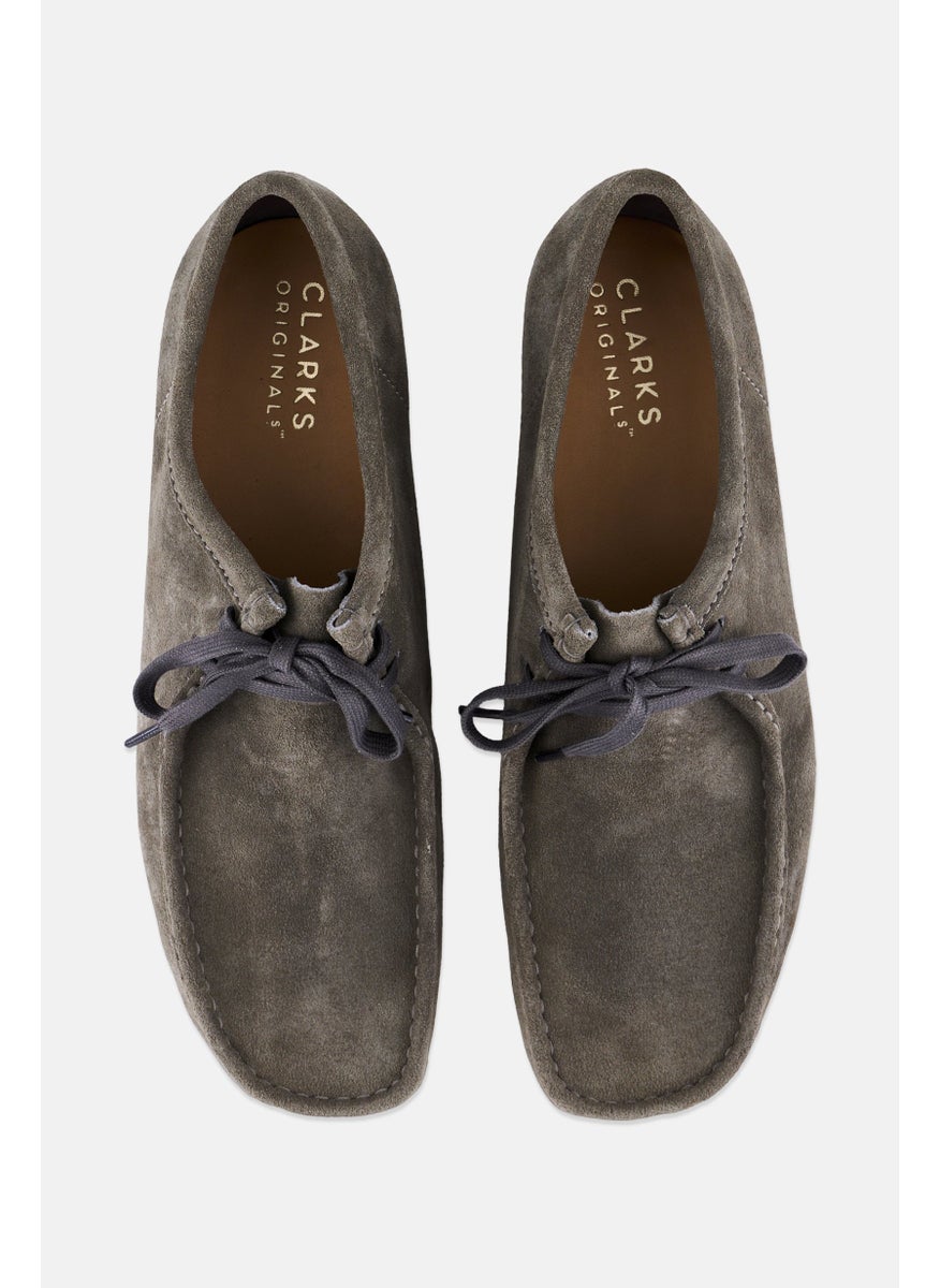 clarks Men Standard Wallabee Lace Up Casual Shoes, Grey  - Image 3