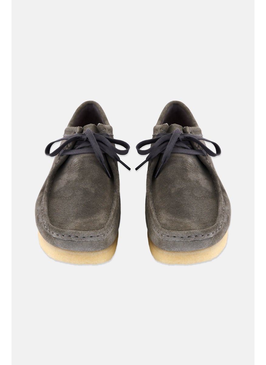 clarks Men Standard Wallabee Lace Up Casual Shoes, Grey  - Image 4