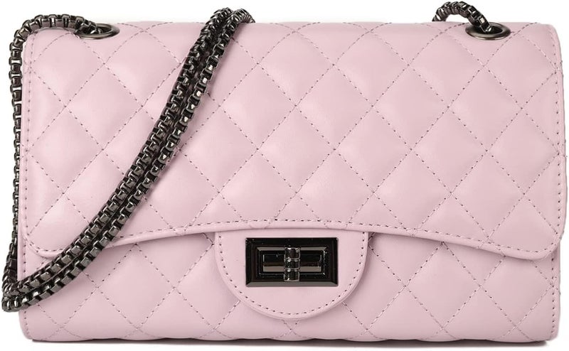 Gladdon Quilted Crossbody Purse for Women Trendy Ladies Shoulder Bag with Chain Designer Purses - Image 1