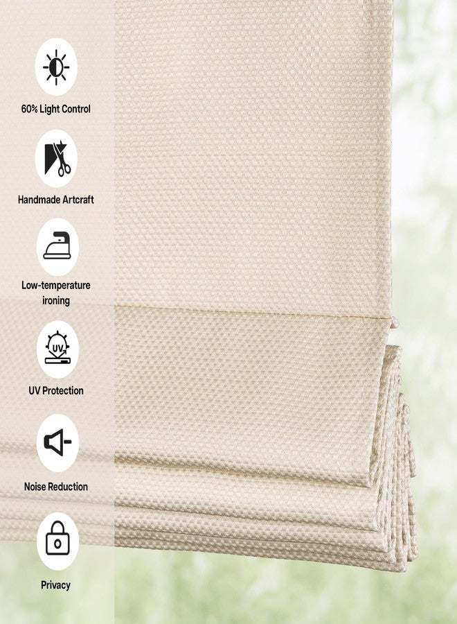 LazBlinds Cordless Roman Shades - No Tools No Drill Easy Install Blackout Window Blinds, Thermal Insulated Room Darkening with UV Blocking for Bedroom/Living Room, Window Size 20" W x 48" H, Beige - Image 4