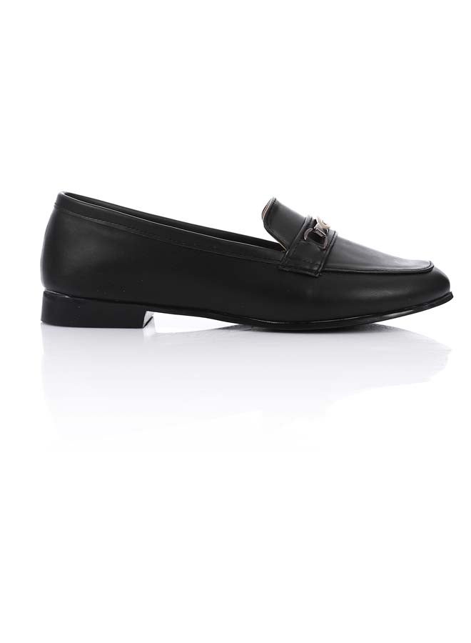 ICE CLUB ICE CLUB Leather Slip-On Flat Shoes - Black - Image 2