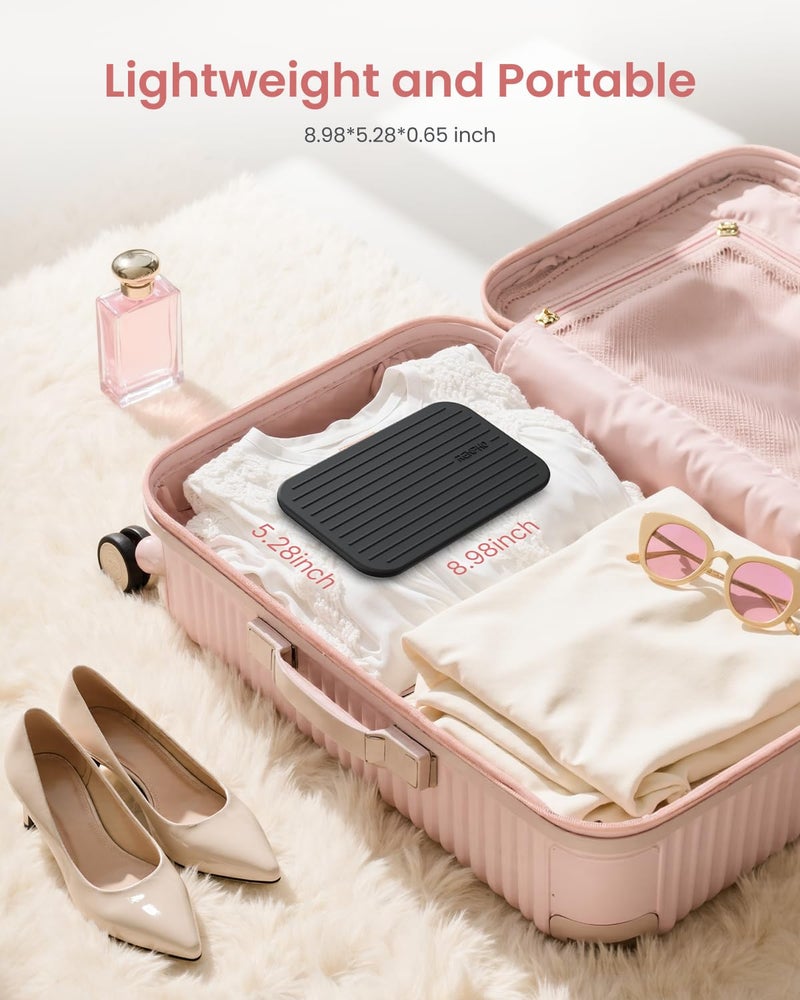 RENPHO Portable Rechargeable Scale for Body Weight Travel Weight Scale with Travel Makeup Mirror SlideOut LED Display Digital High Accurate Scale for Traveling 400lbs Core Go 898 x 528 - Image 2