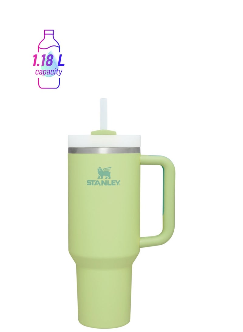 Stanley Quencher Stainless Steel Vacuum Insulated Tumbler with Lid and Straw for Water, Iced Tea or Coffee, Smoothie and More, 40 oz  - Image 1