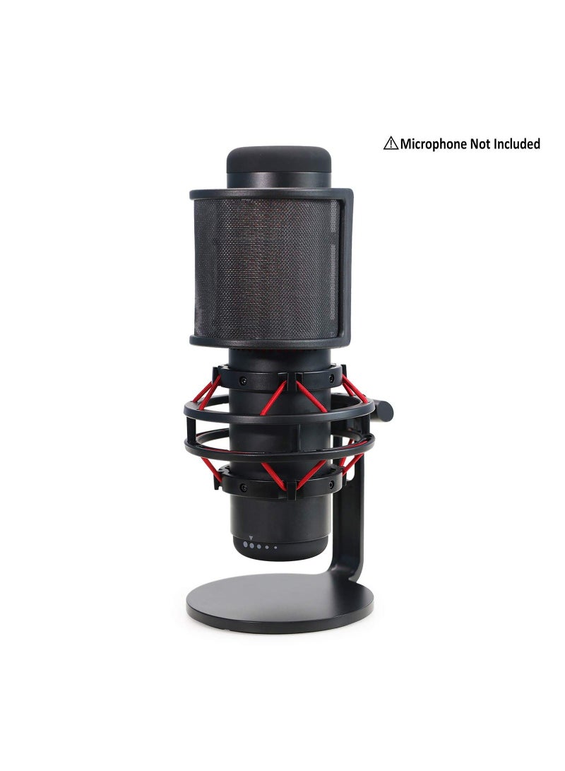 Microphone Windscreen Cover, Compatible with Hyperx Quadcast S Usb Gaming Microphone By Youshares, Reduces the Plosive, Pops, Breath Sounds, Easy To Set Up(1 Pack) - Image 3