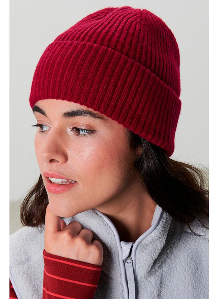 Tchibo Women Knitted Bennie, Maroon  - Image 1