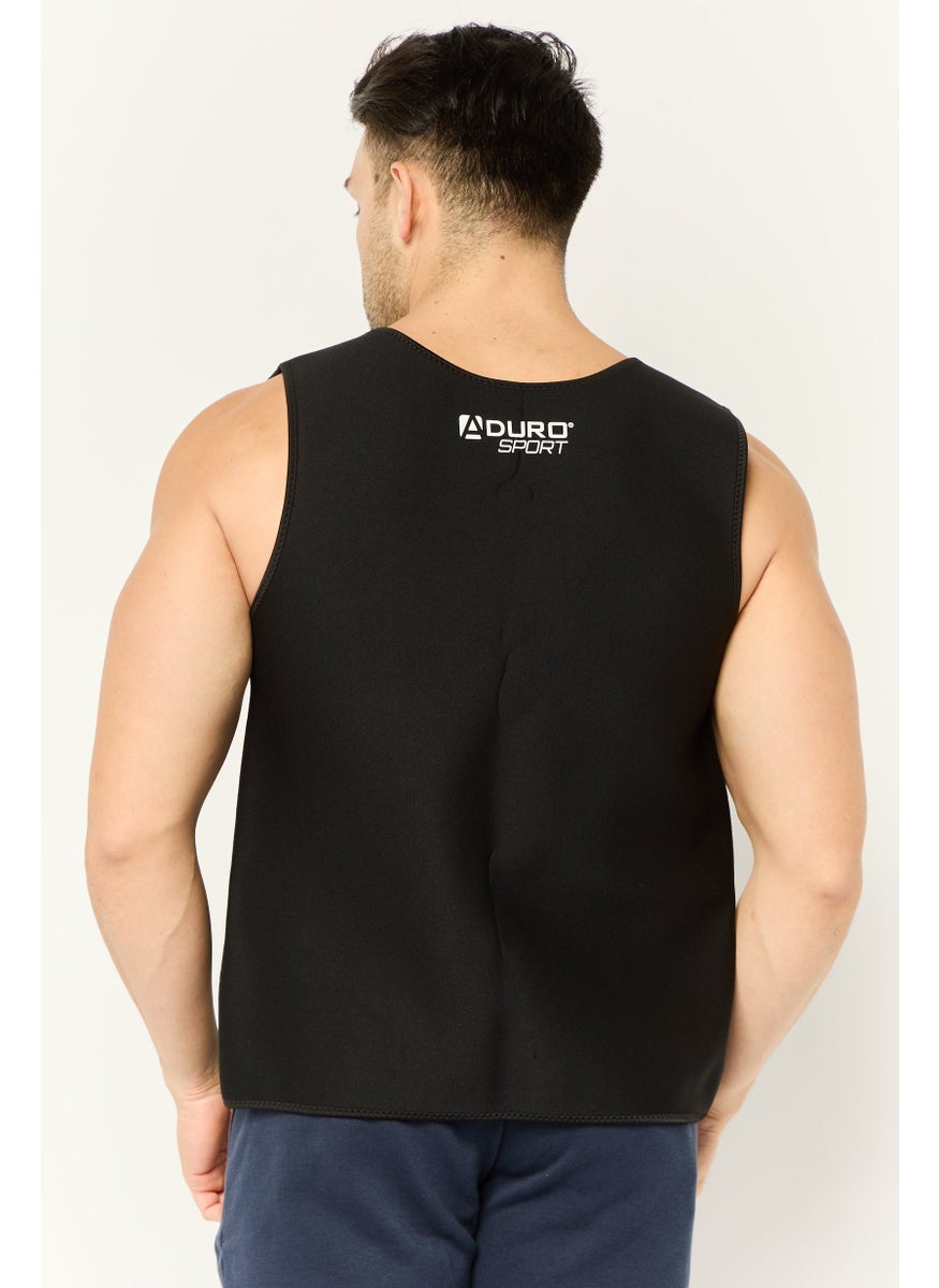 Aduro Sport Men Sportswear Fit Sauna Sweat Vest, Black  - Image 4