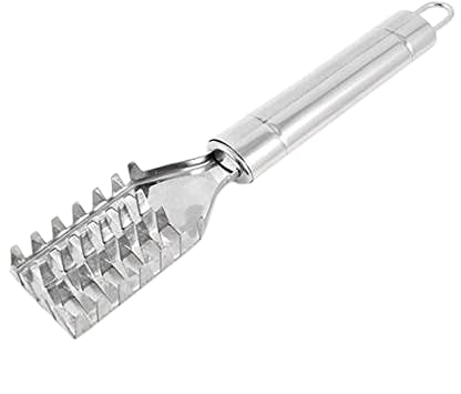 BEKNER Fish Scaler Brush Fish Scaler Remover with Stainless Steel SawtoothErgonomic Handle Design Easily Remove Fish ScalesCleaning Brush Scraper Kitchen Tool Pack 1 - Image 1