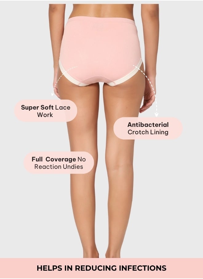 Intimate Queen Yew Tree Bae Maternity Briefs – Silky Soft, Antibacterial Calm, Full-Coverage Comfort for Bump & Skin (Pack Of 2)  - Image 4
