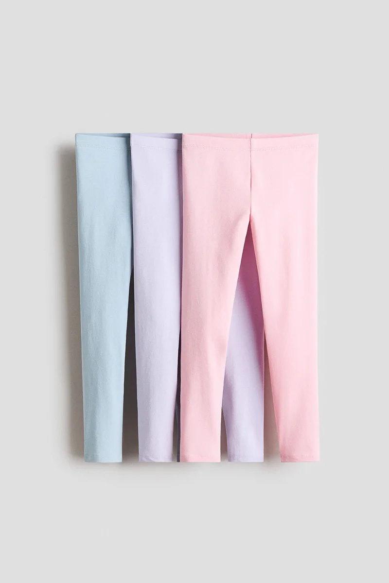 H&M 3-pack cotton leggings