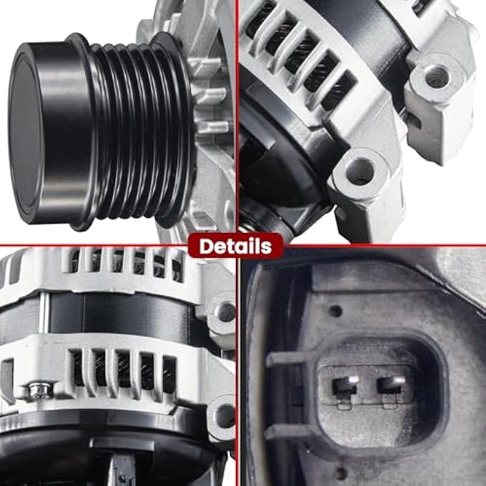AOTPAT High Output Alternator for:-Dodge V6 3.6L Avenger 2011-2014,Journey 2011-2016,Grand Caravan 2011-2016,for:-Ram C/V 2012 2013 2014 2015, OE#421000-0770 4801624AD 160Amp - Image 5