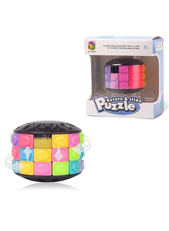 R.Y.Toys Rotate And Slide Puzzlepatented Fidget Cube(Restore Order/Create Patterns) 12 Colors,3 Layersopen Cover For Quick Play,Fidget Toys,Brain Teaser,Sensory Toys,Easter Basket Stuffer  - Image 1