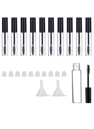 10-Piece Empty Mascara Tube 10ml Eyelash Cream Container Bottle with Mini Funnels and Leak Stoppers for Applying Castor Oil and DIY Cosmetics - pzsku/Z835182AD6253789B2FBBZ/45/_/1652175467/c107b361-7171-44e4-93f1-22a0758ff524