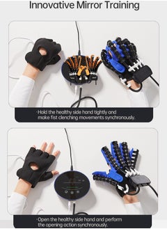 Arabest Rehability Robot Gloves Hand Stroke Recovery Equipment Hand Dysfunction Patient Training Device Stroke Hemiplegia Finger Orthosis for Long Term Relief Finger Cramps  - Image 5